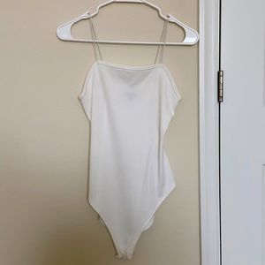 Small White Ribbed Bodysuit from Target